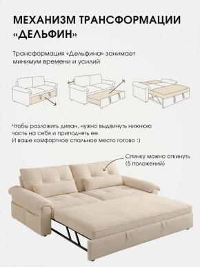 Диван-кровать ЛУНО 160см в Мирном - mirniy.mebelnovo.ru | фото