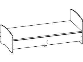 кровать 1-спальная без ящиков Город SV в Мирном - mirniy.mebelnovo.ru | фото