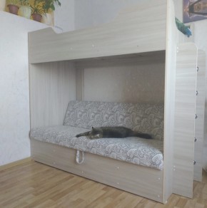 Кровать двухъярусная с диваном в Мирном - mirniy.mebelnovo.ru | фото