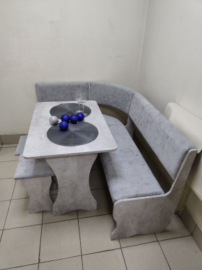 Кухонный уголок Миссия V велюр (цемент) в Мирном - mirniy.mebelnovo.ru | фото