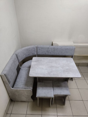 Кухонный уголок Миссия V велюр (цемент) в Мирном - mirniy.mebelnovo.ru | фото