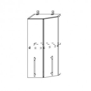 Монако ВПТ 400 шкаф верхний угловой в Мирном - mirniy.mebelnovo.ru | фото