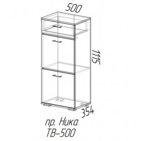 Ника тумба ТВ-500 (эра) в Мирном - mirniy.mebelnovo.ru | фото