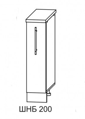 Олива СБ 200 шкаф нижний бутылочница в Мирном - mirniy.mebelnovo.ru | фото