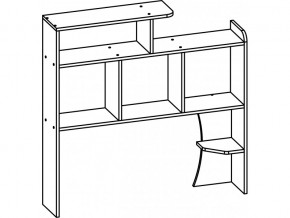 Полка надстройка Город SV в Мирном - mirniy.mebelnovo.ru | фото