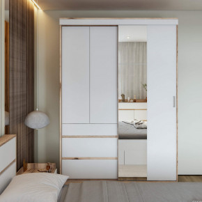 Шкаф-купе Брауни 1.5м в Мирном - mirniy.mebelnovo.ru | фото