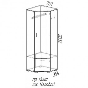 Шкаф угловой Ника в Мирном - mirniy.mebelnovo.ru | фото