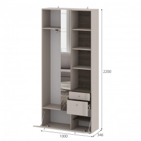 Вешалка с зеркалом Одетта (ВШ1) в Мирном - mirniy.mebelnovo.ru | фото